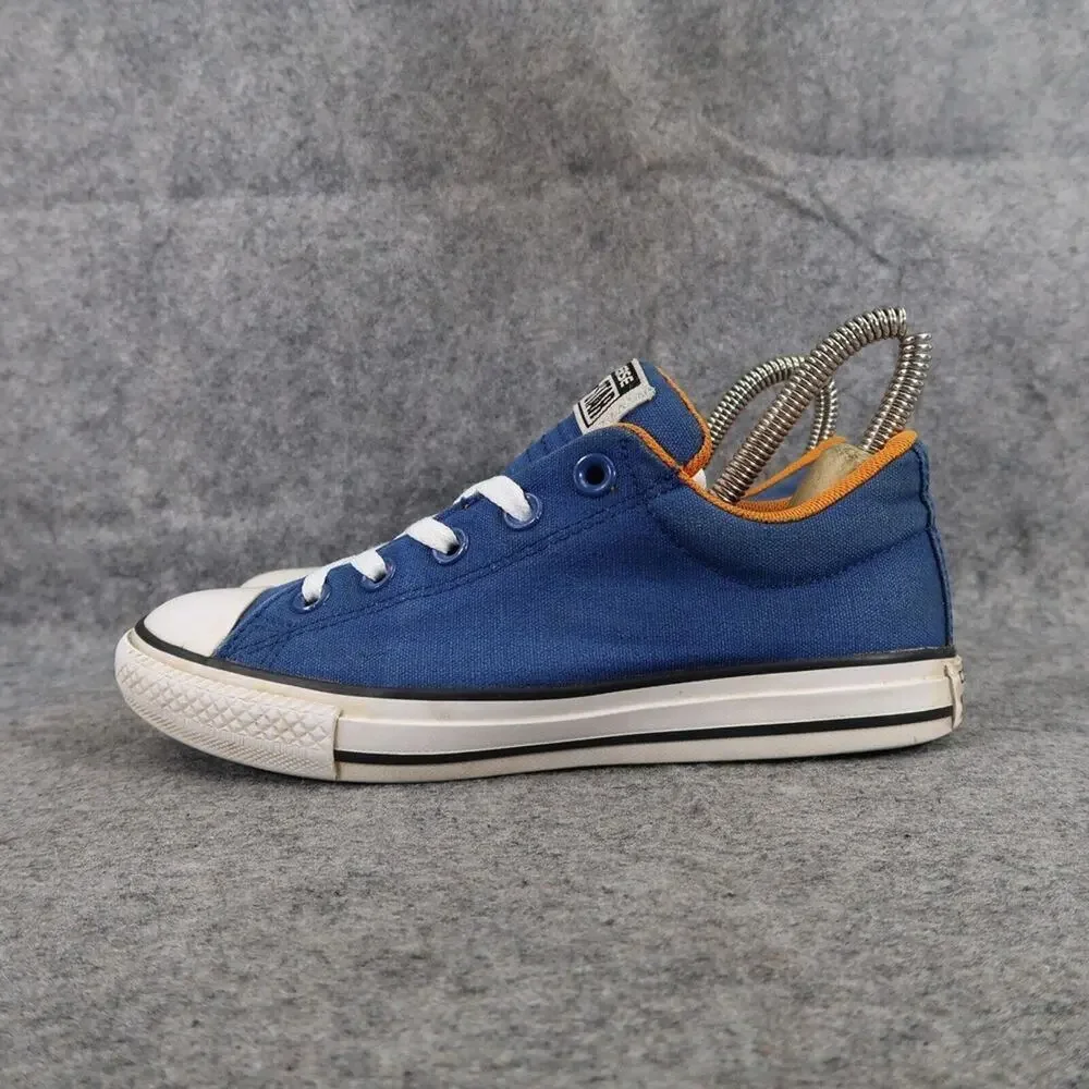 Converse Shoes Kids 3 Sneakers All Star Canvas Casual Blue Lace Up Active Junior